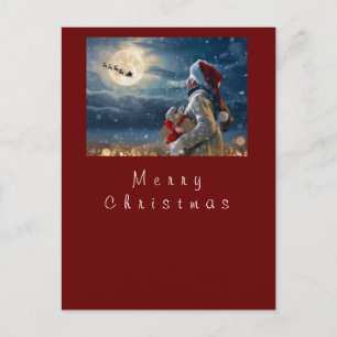 Postal Postcard Merry Christmas