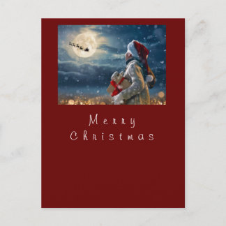 Postal Postcard Merry Christmas