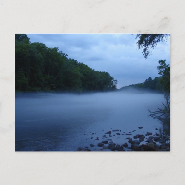 Postal Postcard - Mist del río Chattahoochee (Anverso)