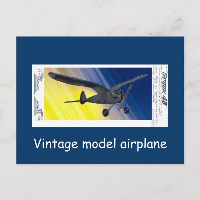 Postal Postcard - Modelo de avión de época - Spook (Anverso)