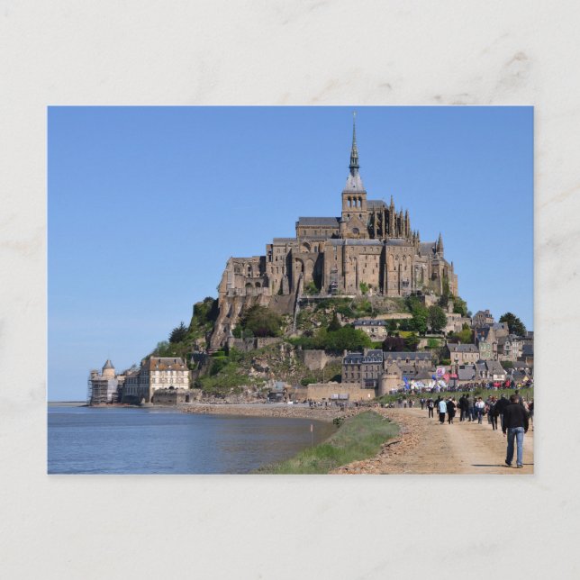 Postal Postcard Mont Saint-Michel, Francia (Anverso)