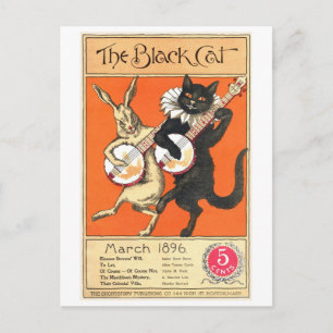 Postal Postcard n° 2 del gato negro