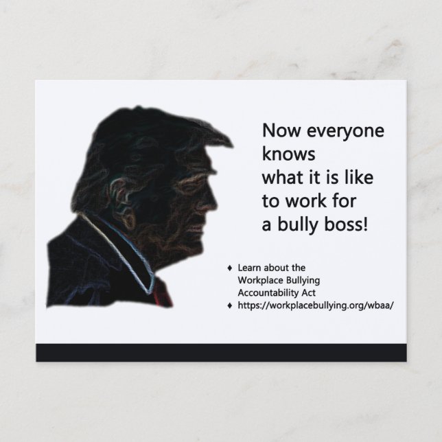 Postal Postcard-Narcissistic Boss Postcard (Anverso)