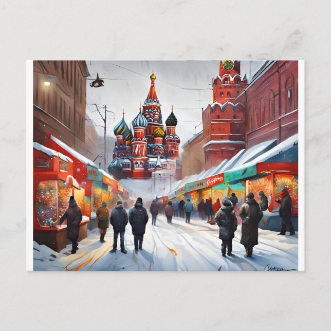 Postal Postcard navidades - Londres (Anverso)