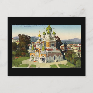 Postal Postcard, Nice, La Cathedrale Russe