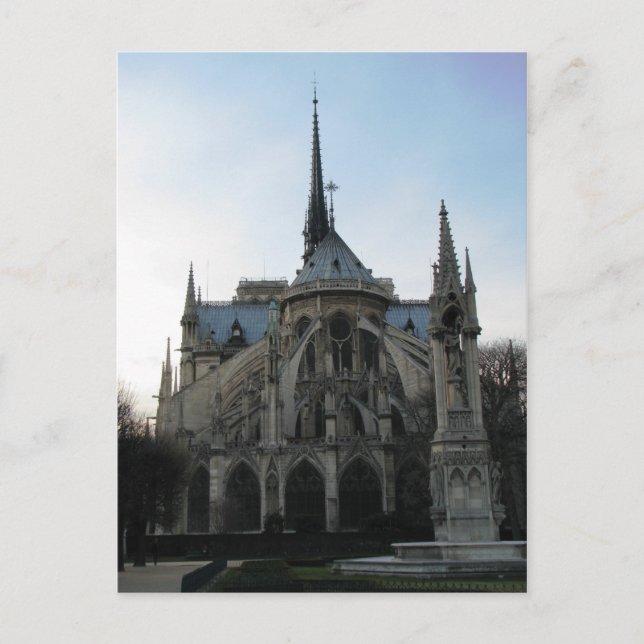 Postal Postcard Notre Dame de París (Anverso)
