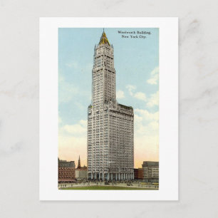 Postal Postcard, Nueva York, Woolworth Building 1913