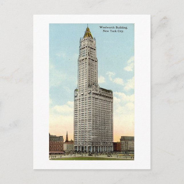 Postal Postcard, Nueva York, Woolworth Building 1913 (Anverso)