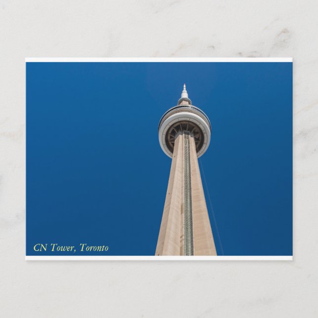Postal Postcard of CN Tower, Toronto, Ontario, Canadá (Anverso)