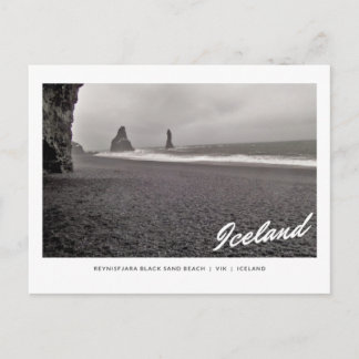 Postal Postcard of Reynisfjara Black Sand Beach, Iceland