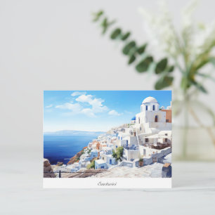 Postal Postcard Oia Santorini