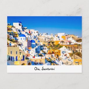 Postal Postcard Oia Santorini