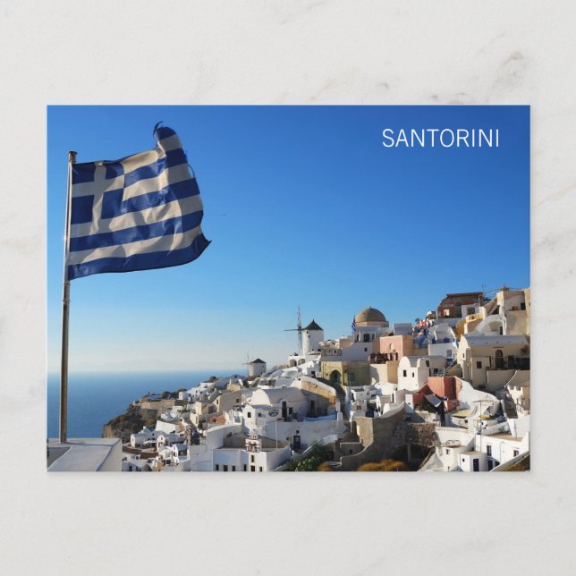 Postal Postcard Oia, Santorini (Anverso)