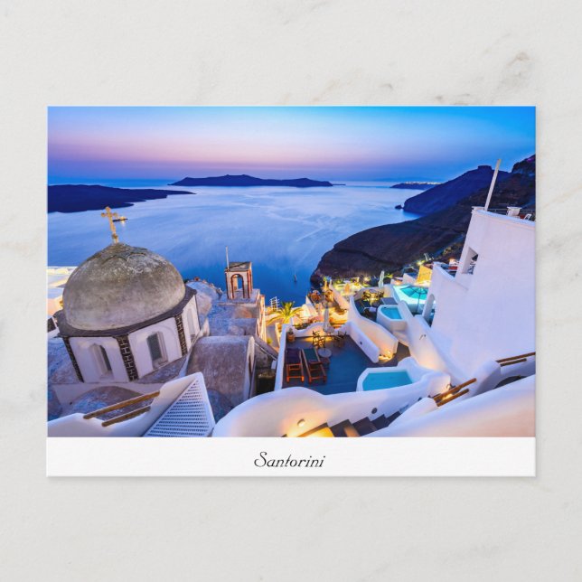 Postal Postcard Oia Santorini (Anverso)