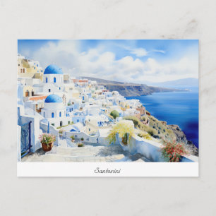 Postal Postcard Oia Santorini