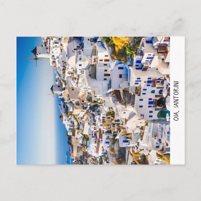 Postal Postcard Oia Santorini (Anverso)