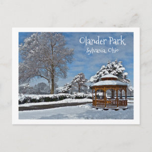 POSTAL POSTCARD, OLANDER PARK-WINTER WONDERLAND
