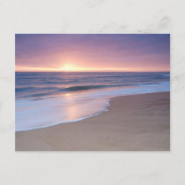 Postal PostCard: Olas tranquilas de playa. Algarve Portug