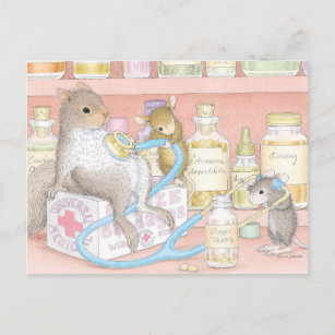 Postal Postcard para House-Mouse