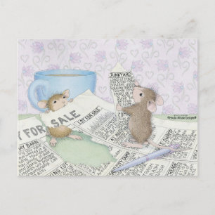 Postal Postcard para House-Mouse