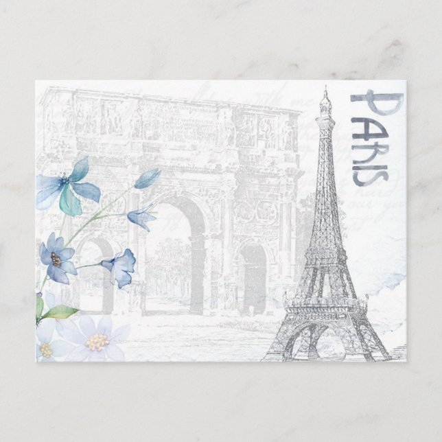 Postal Postcard/Paris (Anverso)