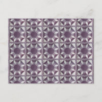 Postcard - Patrón de pliegue púrpura