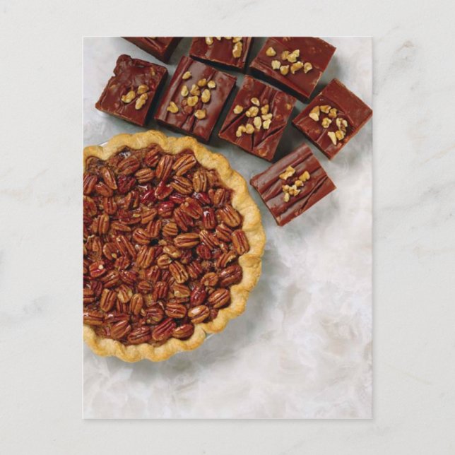 POSTAL POSTCARD PECAN PIE Y BROWNIES (Anverso)