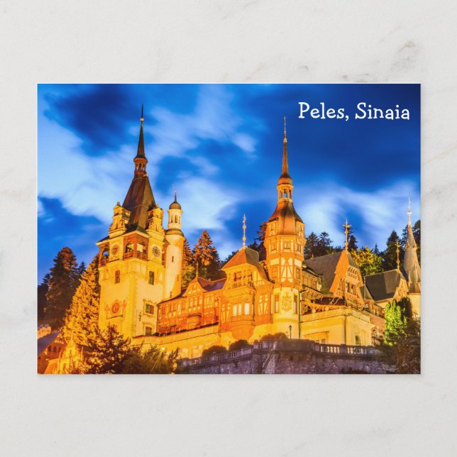 Postal Postcard Peles, Sinaia (Anverso)