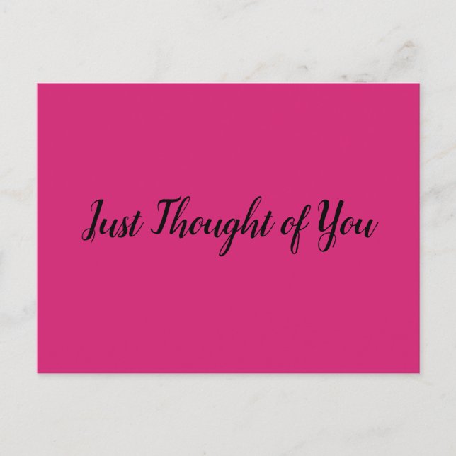 Postal Postcard - Pensamiento: ¡Felicitaciones! (Anverso)