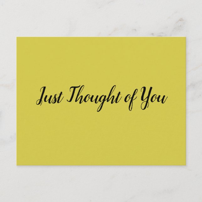 Postal Postcard - Pensamiento: y... ¡esa gran sonrisa! (Anverso)