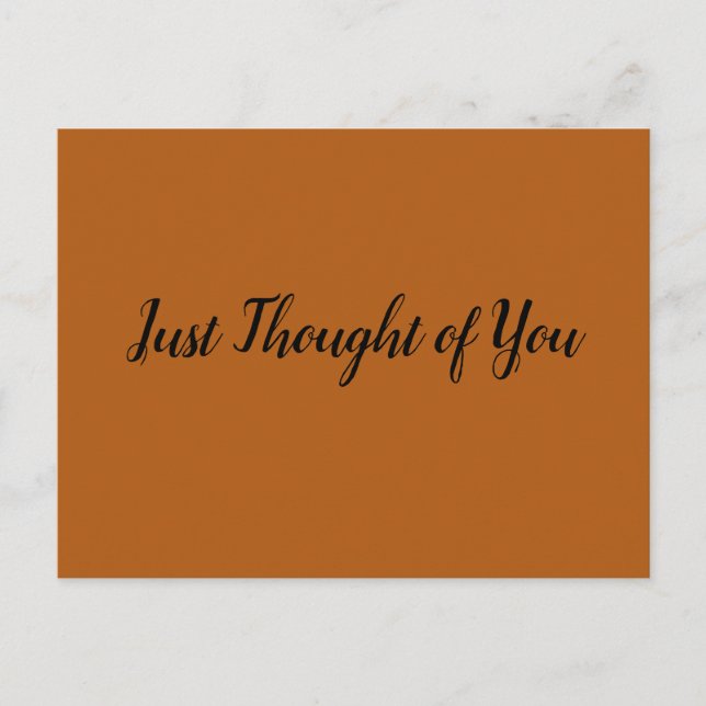 Postal Postcard - Pensé: Desearía que estuvieras aquí... (Anverso)