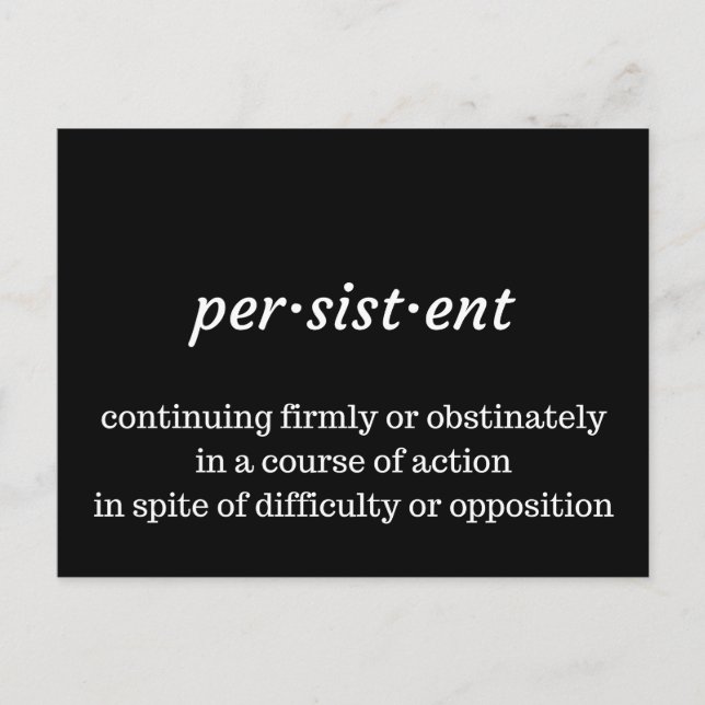 Postal Postcard persistente (Anverso)