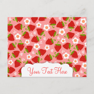 Postal Postcard Personalizado de fresas