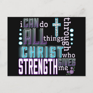 Postal Postcard - Philippians 4:13
