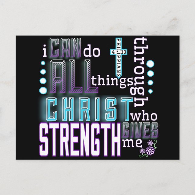 Postal Postcard - Philippians 4:13 (Anverso)