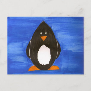 Postal Postcard pingüino