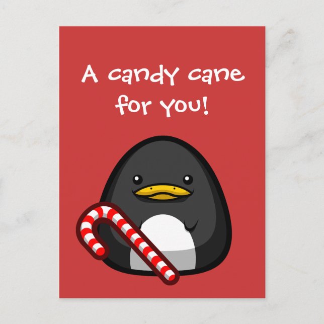 Postal Postcard pingüino (Anverso)