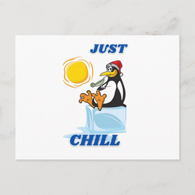 Postal Postcard pingüino (Anverso)