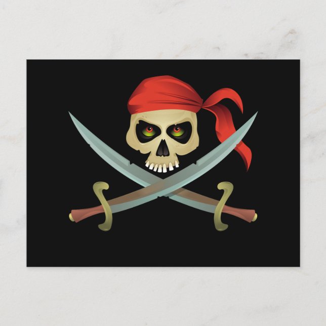 Postal Postcard pirata (Anverso)