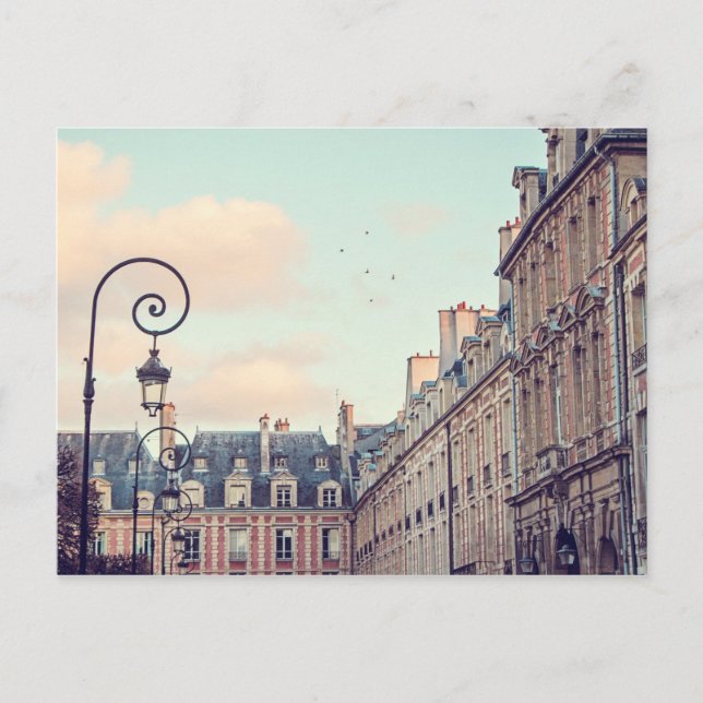 Postal Postcard Place des Vosges - París, Francia (Anverso)