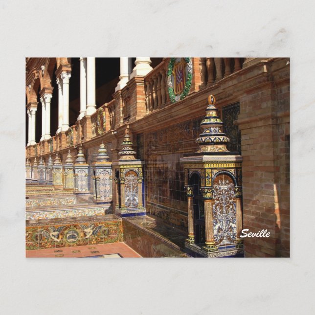 Postal Postcard Plaza de España (Anverso)