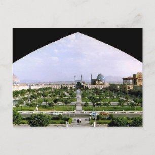 Postal Postcard Plaza Naghsh-i Jahan, Isfahan, Irán