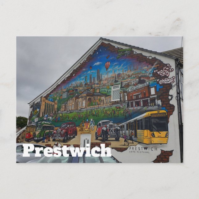 Postal Postcard Prestwich (Anverso)