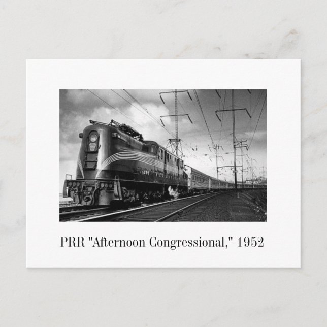 Postal Postcard - PRR "Por la tarde, Congreso", 1952 (Anverso)