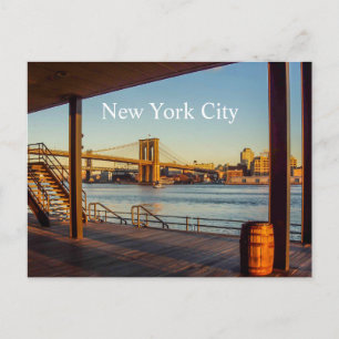 Postal Postcard puente Brookly