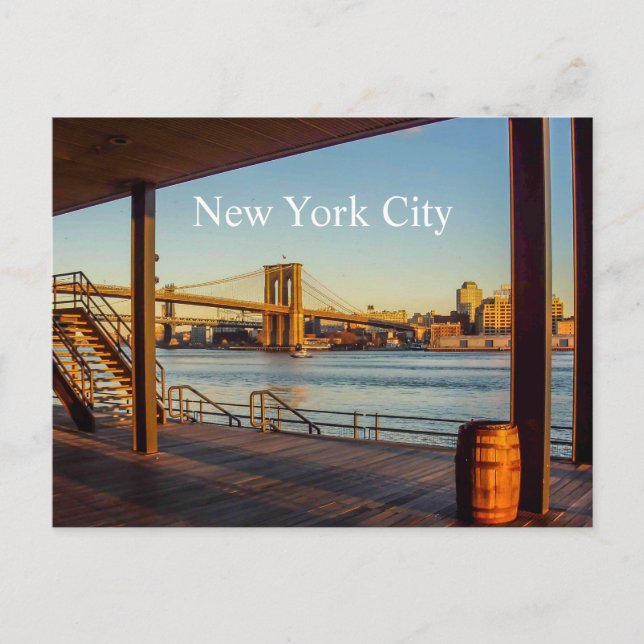 Postal Postcard puente Brookly (Anverso)