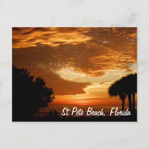 Postal Postcard - Puesta de sol en la playa de San Pedro