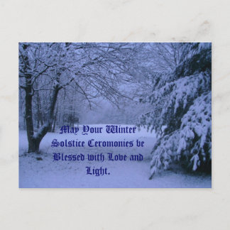 Postal Postcard, Que Su Solsticio De Invierno...