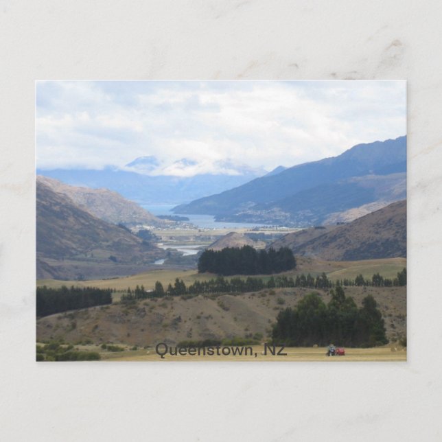 Postal Postcard Queenstown New Zealand (Anverso)