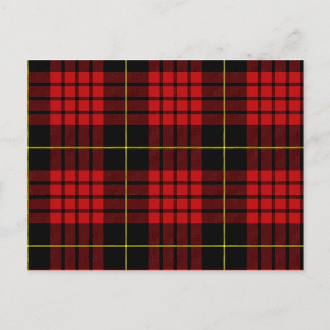Postal Postcard Red Tartan (Anverso)